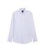 Mens Textured Check Spread Collar Shirt Light Blue Boss-2
