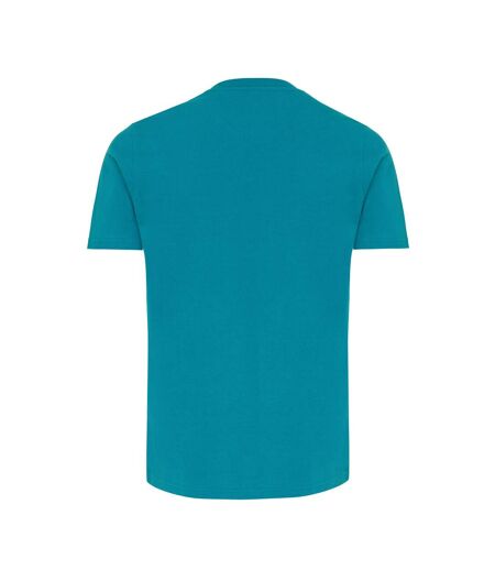 Unisex adult brett recycled cotton t-shirt verdigris Iqoniq