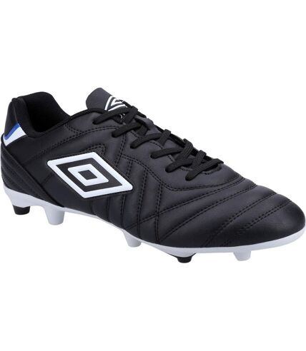 Umbro Mens Speciali Liga Leather Soccer Cleats (Black/White) - UTFS9092