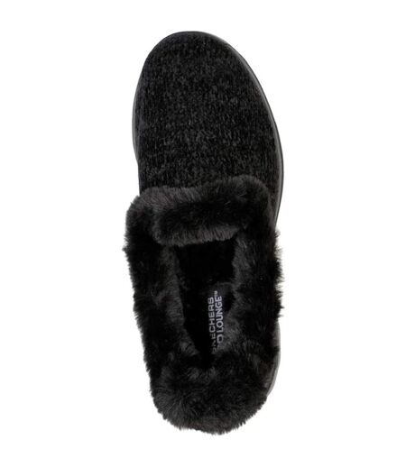 Skechers Womens/Ladies Go Walk Lounge Slippers (Black) - UTFS9488