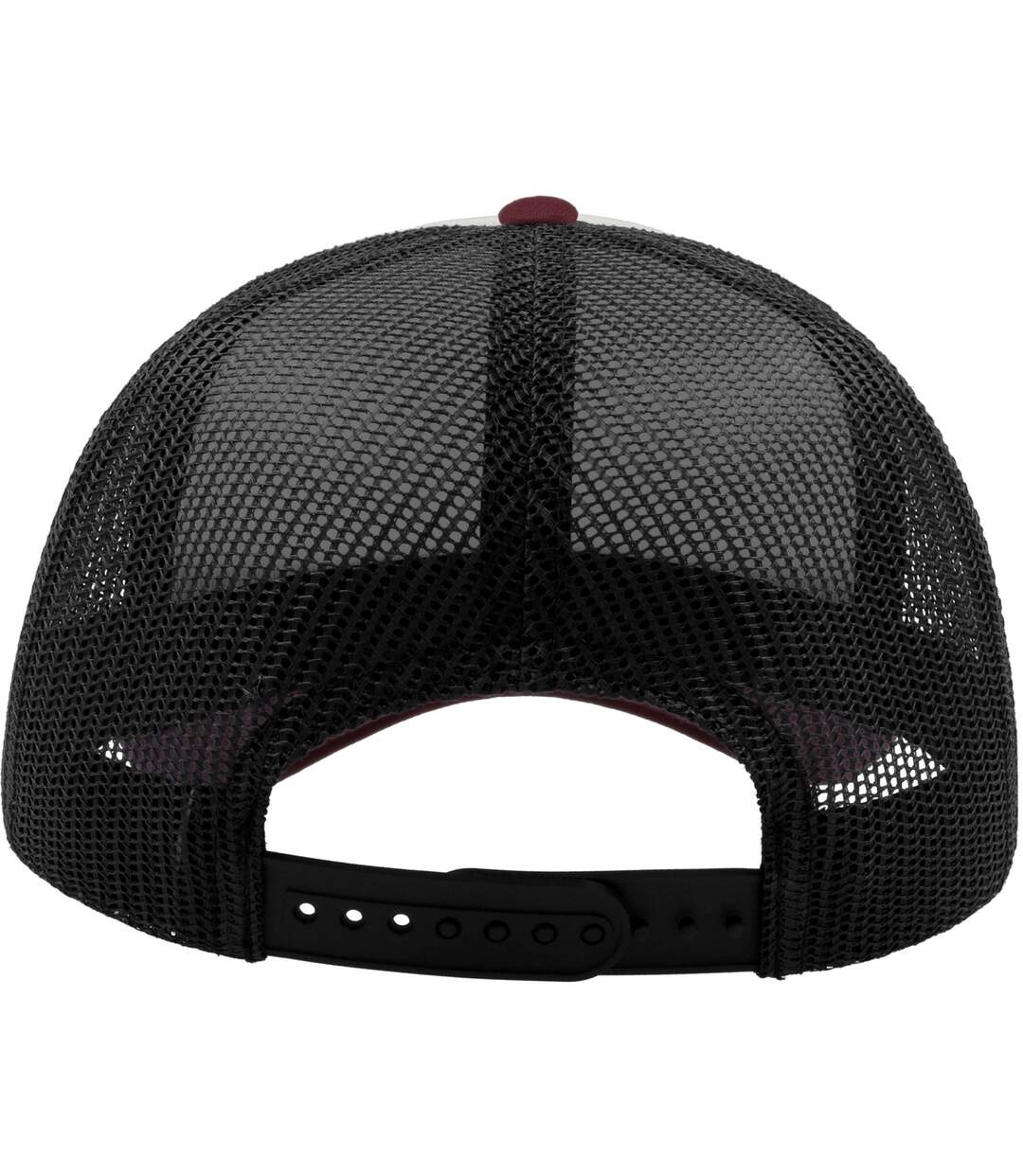 Casquette trucker rapper adulte blanc / noir / bordeaux Atlantis-2