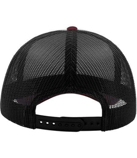 Atlantis - Casquette trucker RAPPER - Adulte (Blanc / Noir / Bordeaux) - UTAB613