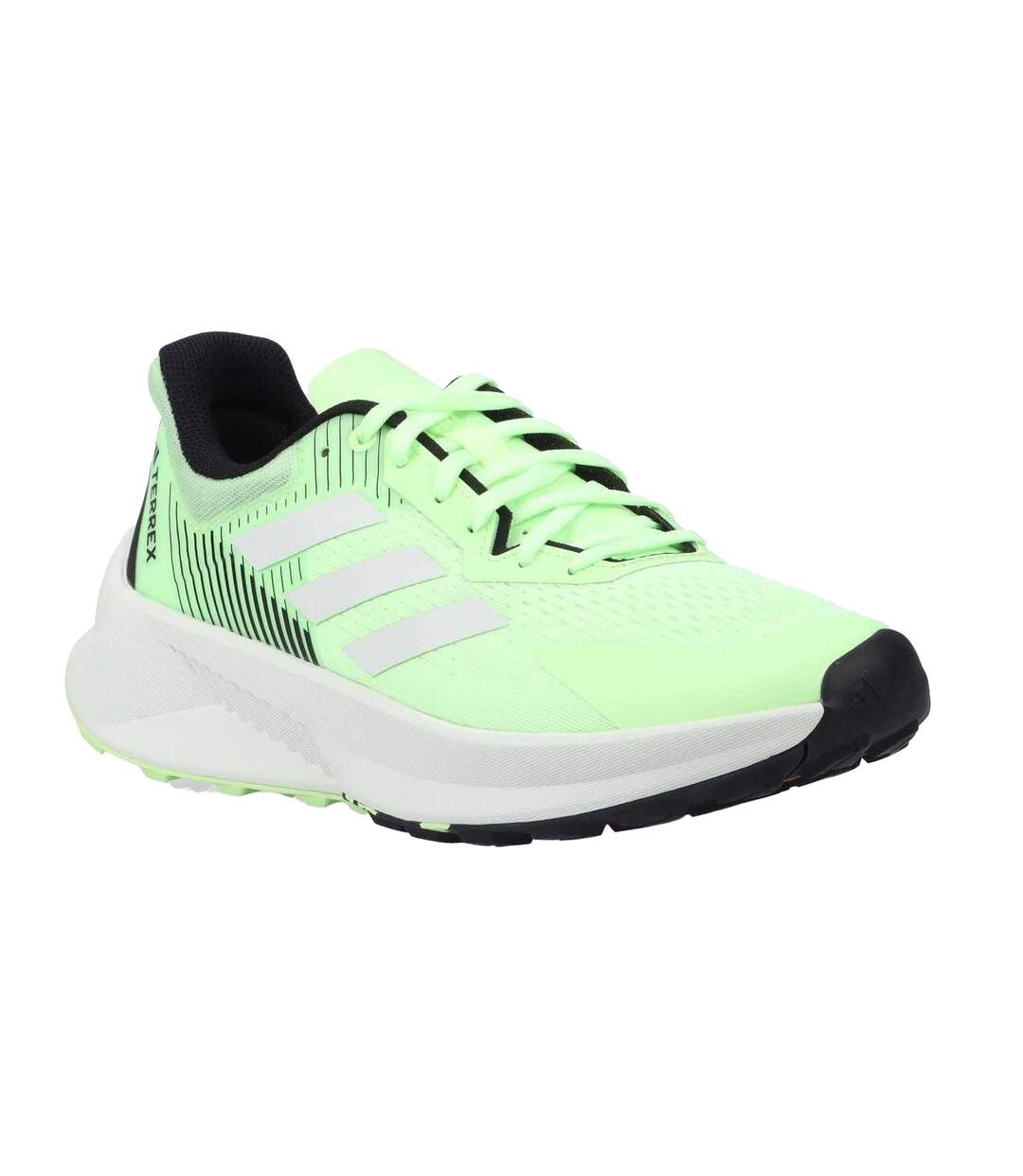 Chaussures De Course Terrex Soulstride Trail Flow Pour Hommes Vert Jade Cristal Noir Adidas-1