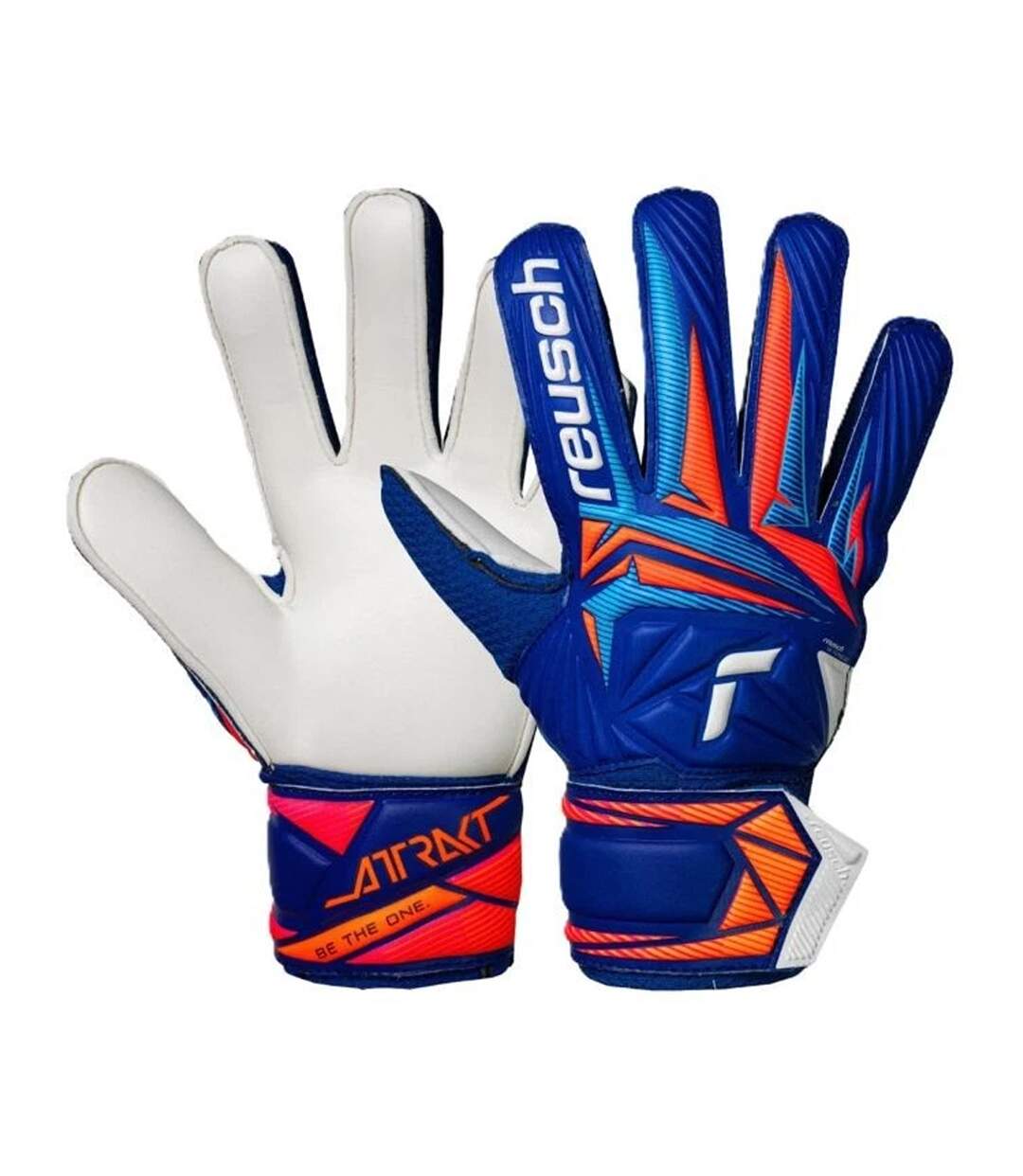 Gants De Gardien De But Attrakt Solid Enfant Bleu Reusch-3