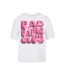 T-shirt Femme/femme Babe Blanc Miss Tee-3