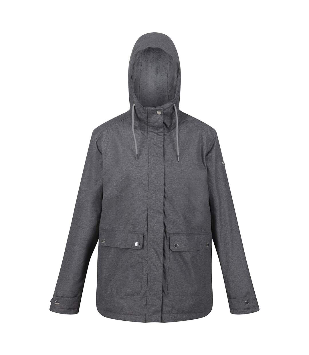 Womens/ladies broadia waterproof jacket storm grey marl Regatta-1