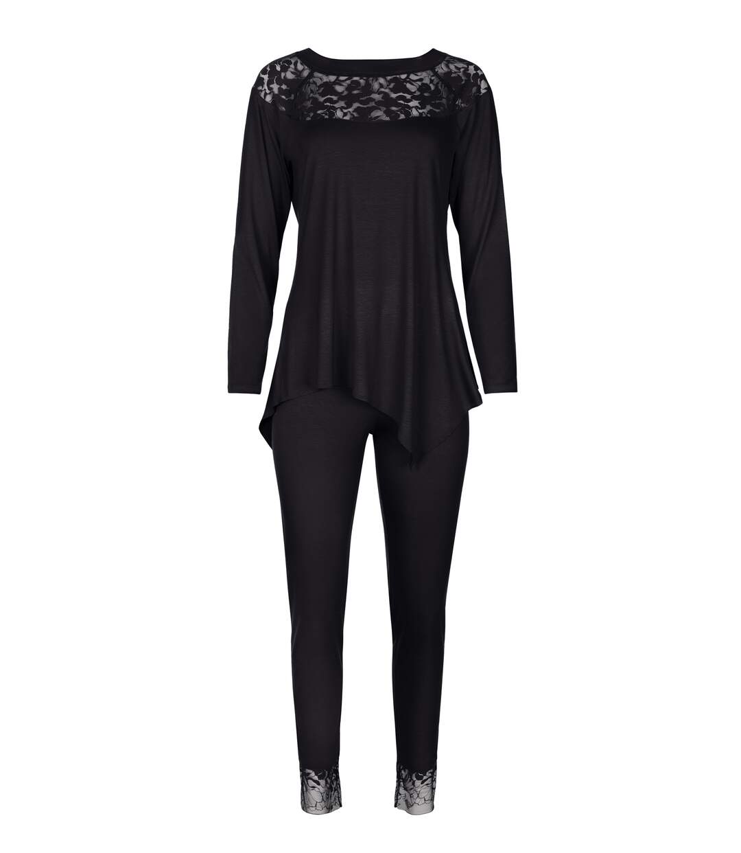 Pyjama tenue d'intérieur pantalon top manches longues Flamenco Lisca-2