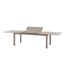Table de jardin extensible en aluminium effet bois 12 places ALLURE - Grège et avoine-5