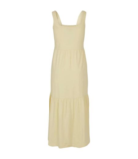 Womens/ladies Valance 7/8 Summer Dress Soft Yellow Urban Classics