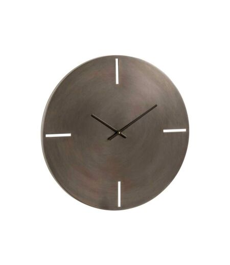 Paris Prix - Horloge Murale En Métal Design mat 76cm Gris
