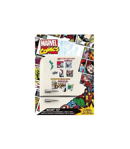 Marvel Comics - Ensemble Aimant de réfrigérateur (Multicolore) (Taille unique) - UTBS4218