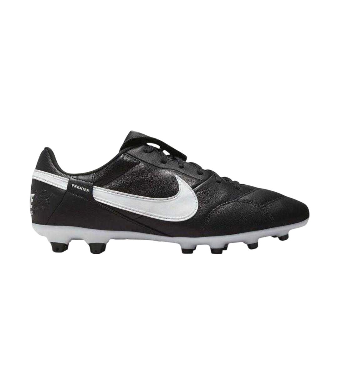 Mens Premier 3 Leather Firm Ground Football Boots Black Nike-1