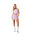 Mini Jupe Motif/style Scintillant Hot Fix Disco Femme Lilas Missy Empire-1
