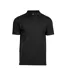Mens Luxury Stretch V Neck Polo Shirt Black Tee Jays-1