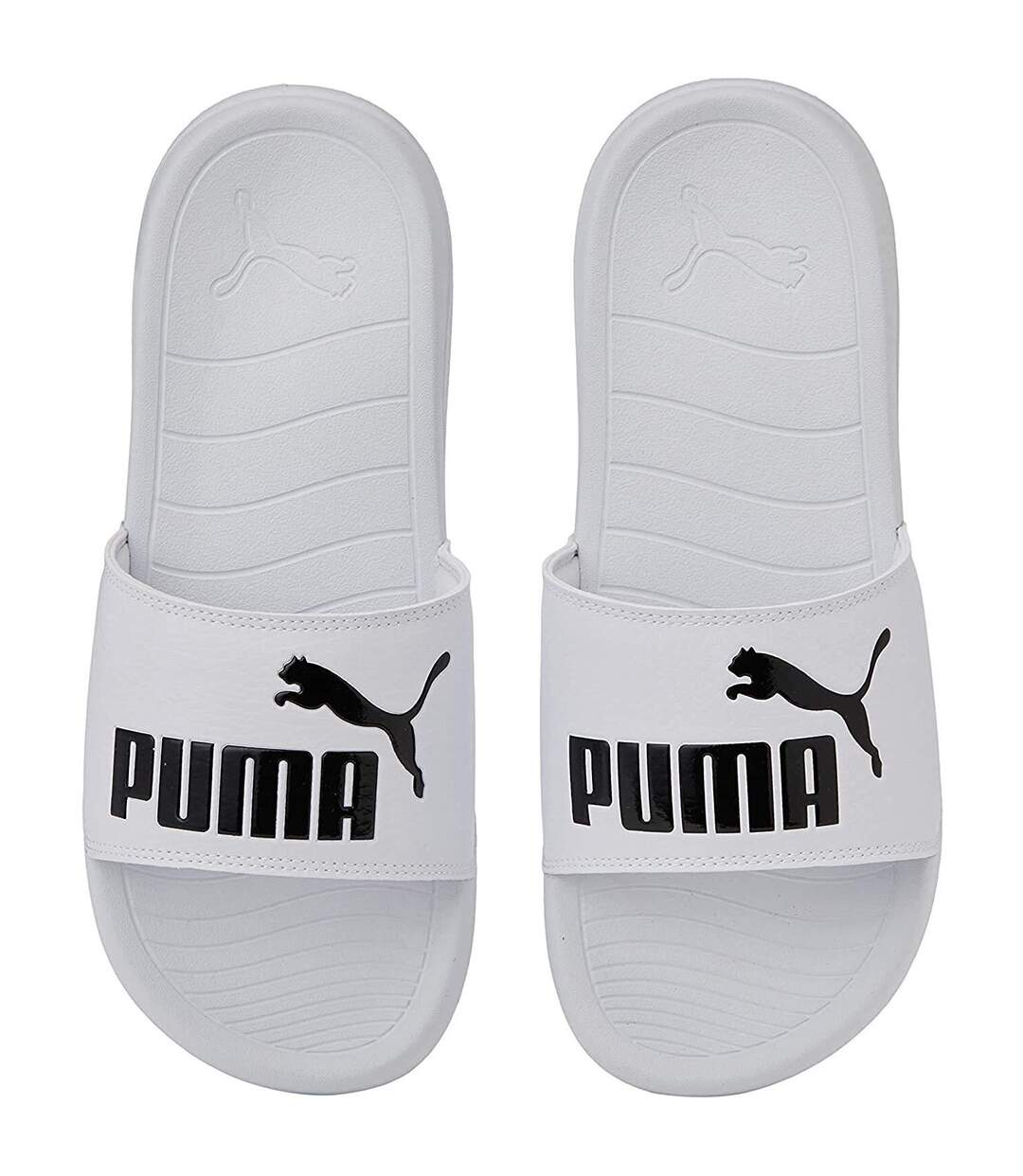 Claquettes popcat adulte blanc / noir Puma-3