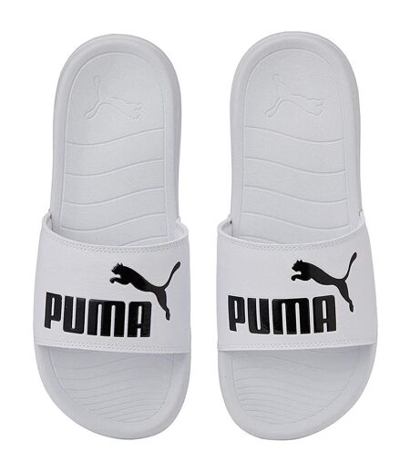 Claquettes popcat adulte blanc / noir Puma