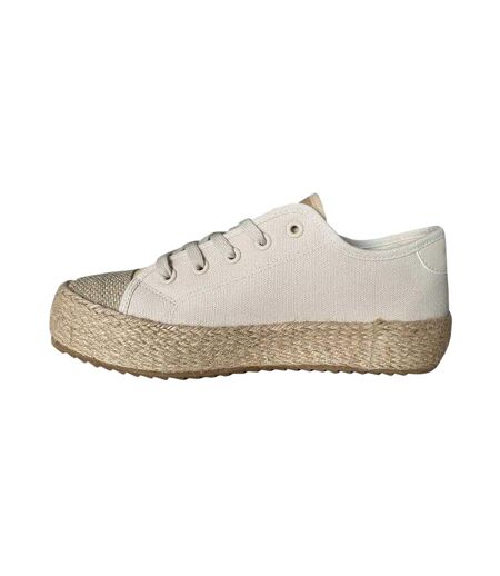 Chaussures Motif/style Logo Femme Beige Lee Cooper