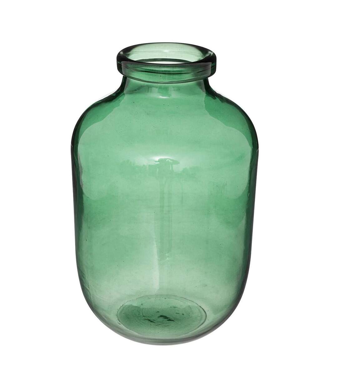 Vase Bocal en Verre Ademo 28cm Vert-1