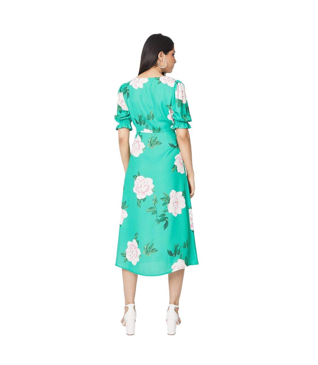 Robe mi-longue femme vert Dorothy Perkins-2