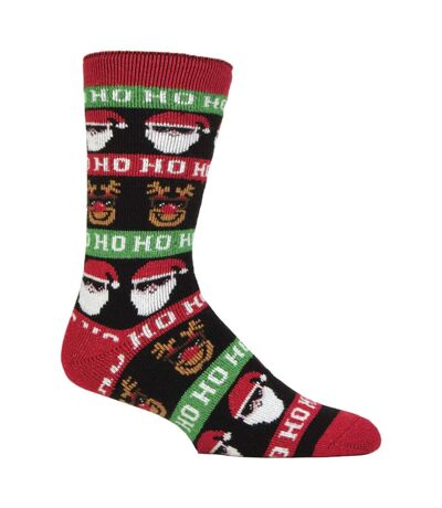 Mens Fluffy Christmas Socks by Heat Holders Lite