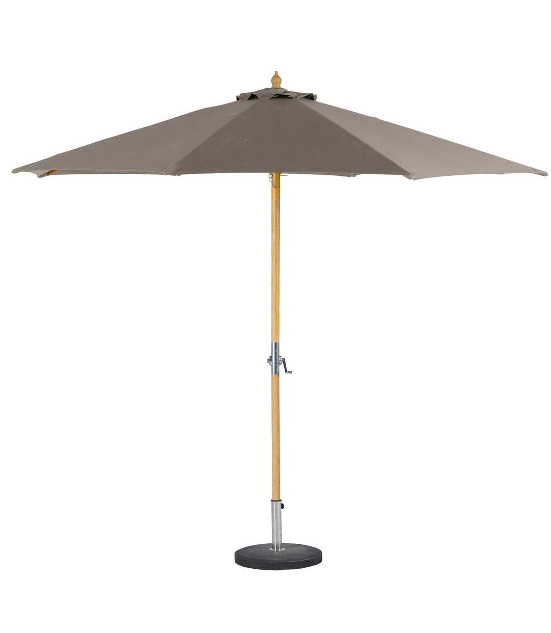 Parasol droit Rond Tinaei - Diam. 300 cm - Noisette-1