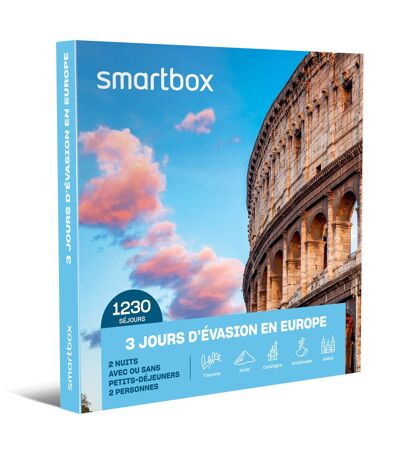3 jours d'évasion en Europe - SMARTBOX - Coffret Cadeau Séjour