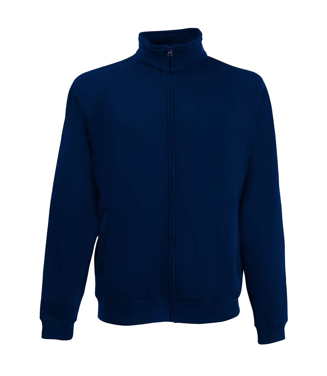 Sweatshirt à fermeture zippée homme bleu marine profond Fruit of the Loom-1