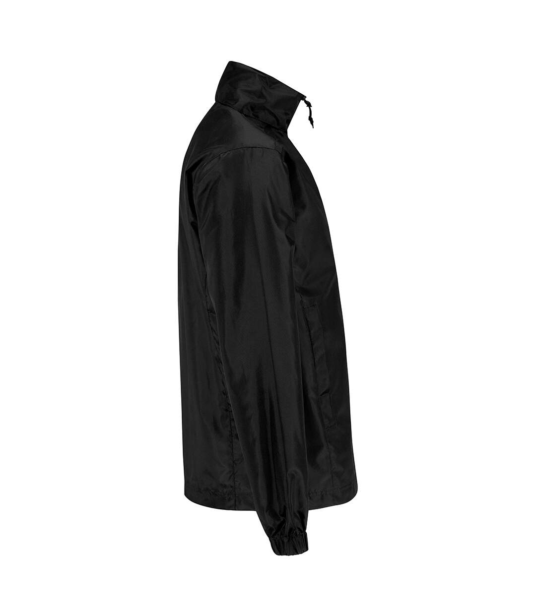 B&C Mens ID.601 Hooded Showerproof Windbreaker Jacket (Black) - UTRW3524