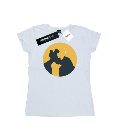 Disney - T-shirt LADY AND THE TRAMP MOONLIGHT KISS - Femme (Blanc) - UTBI16183