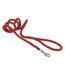 Laisse nylon corde 13 mm rouge 3 mètres