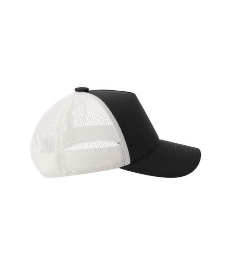 Casquette Trucker Motif/style 5 Panneaux Record-s Adulte Noir Atlantis Headwear