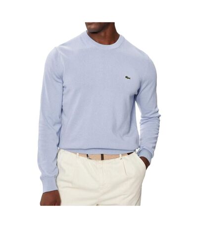 Pull Bleu Clair Homme Lacoste Organic Cotton Crew - 3XL