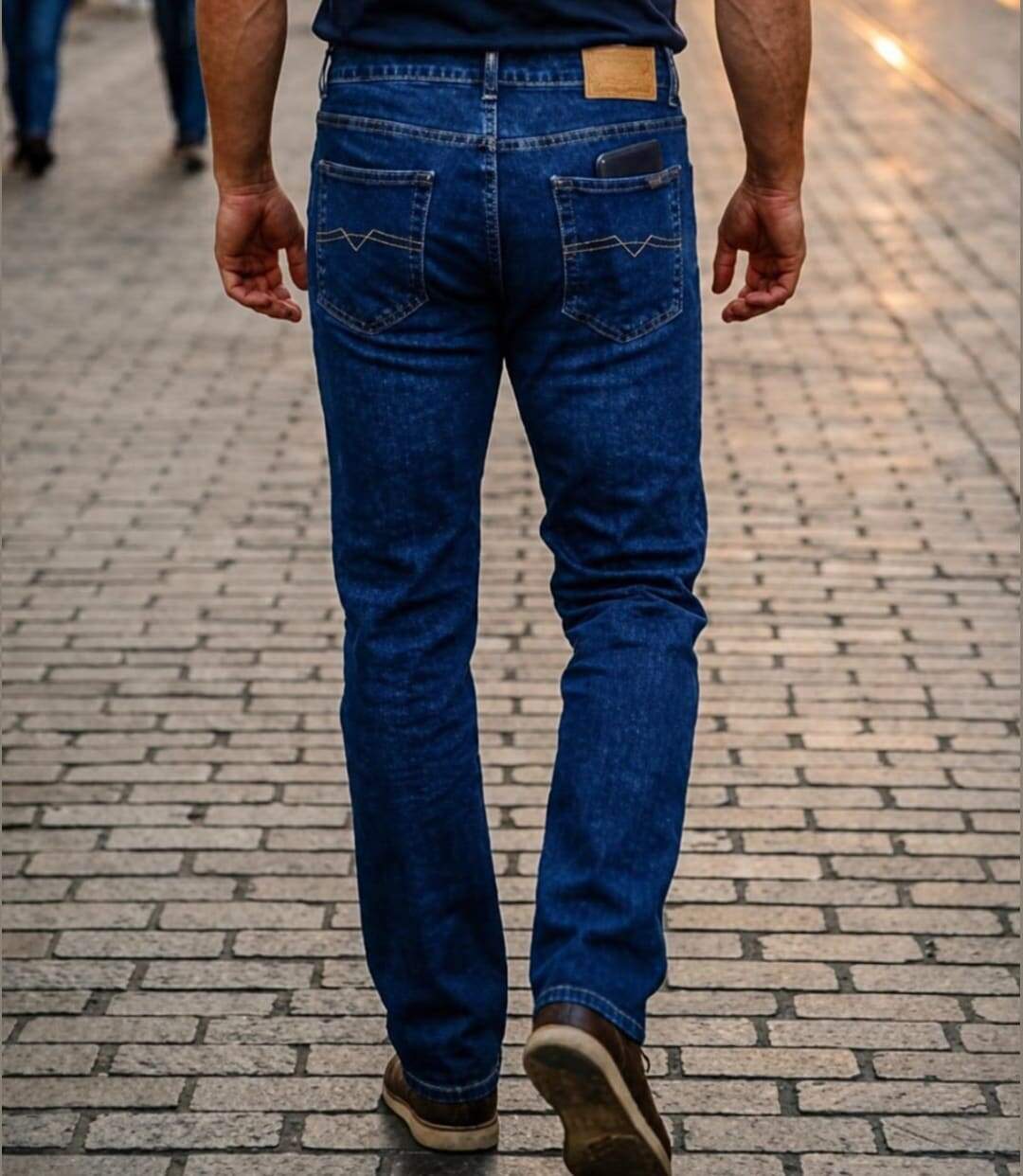 CHALLENGER M759 — Jean 5 poches bleu denim stone : le confort extensible au quotidien-2