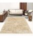 Tapis longs poils shaggy fait main motif uni MELANGE