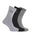 Regatta Great Outdoors Mens Cotton Rich Casual Socks (Pack Of 3) (Gray Marl)
