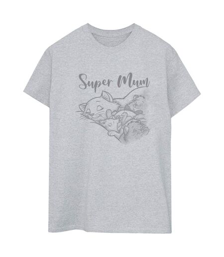 Disney - T-shirt THE ARISTOCATS MARIE SUPER MUM - Femme (Gris chiné) - UTBI18296