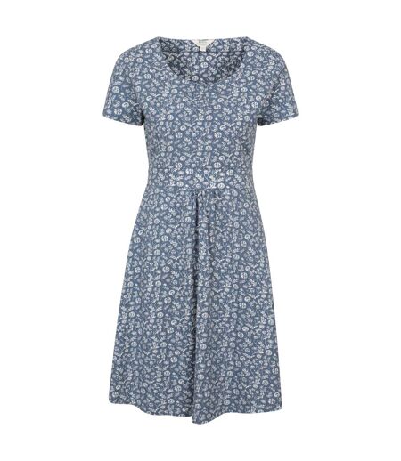 Womens/ladies Floral Uv Protection Dress Light Grey Mountain Warehouse