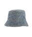 Monogram Denim Bucket Hat Light Blue Off White-2