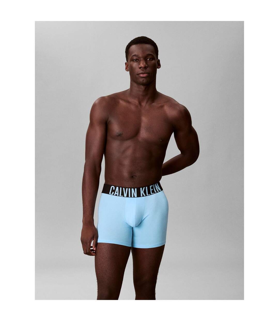 Pack Of 3  Mens Boxer Shorts  Black Grey Blue Calvin Klein-3