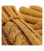 Beechfield Unisex Cable Knit Melange Gloves (Mustard) - UTRW7296-2