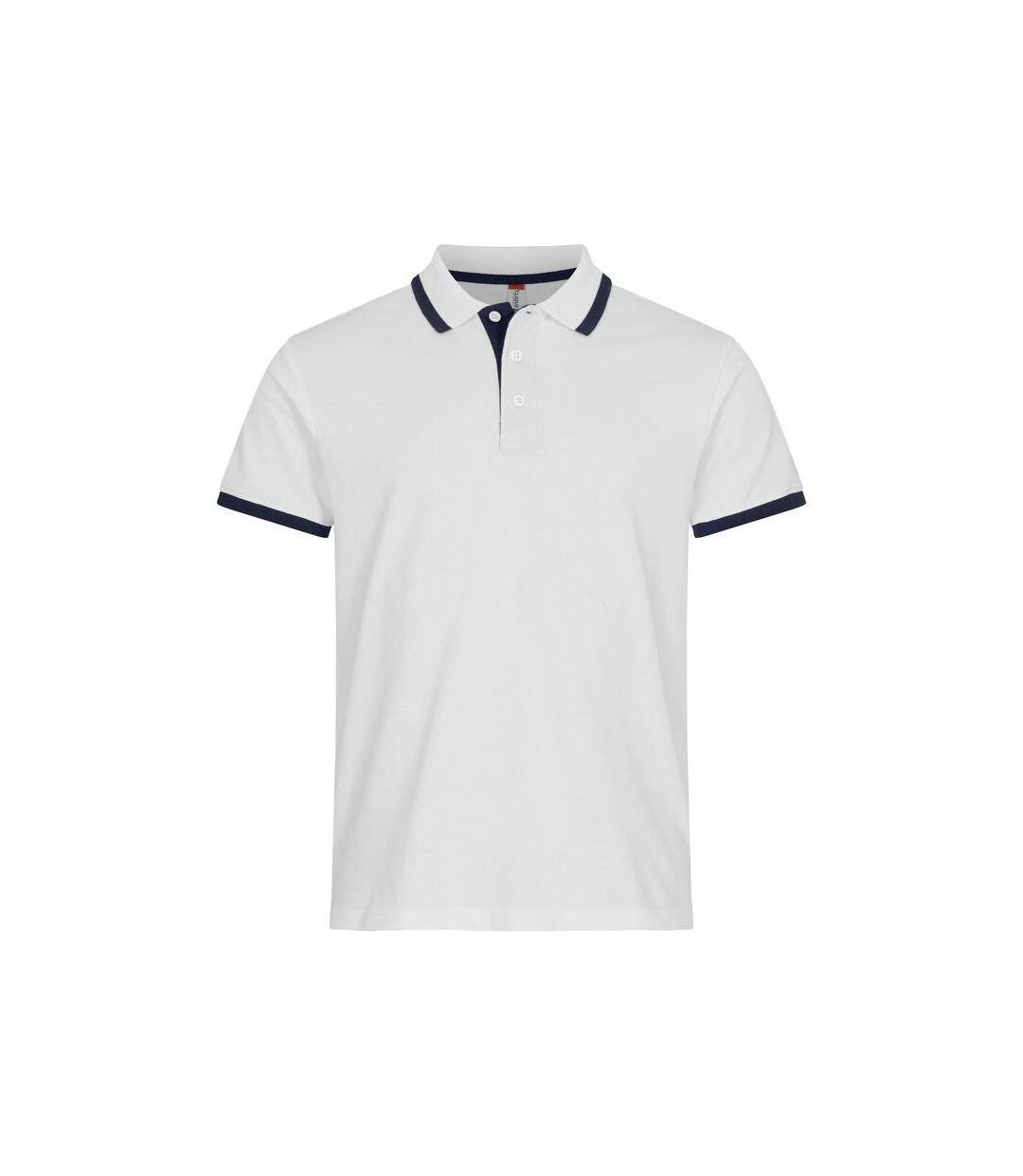 Mens Austin Polo Shirt Grey Melange Clique-1