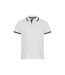 Mens Austin Polo Shirt Grey Melange Clique-1
