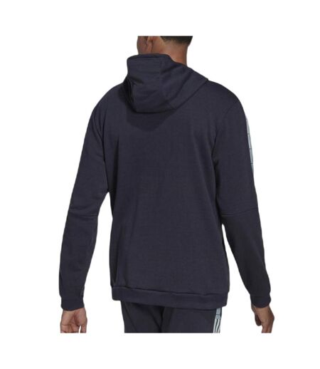 Sweat marine/turquoise homme adidas tiro - l