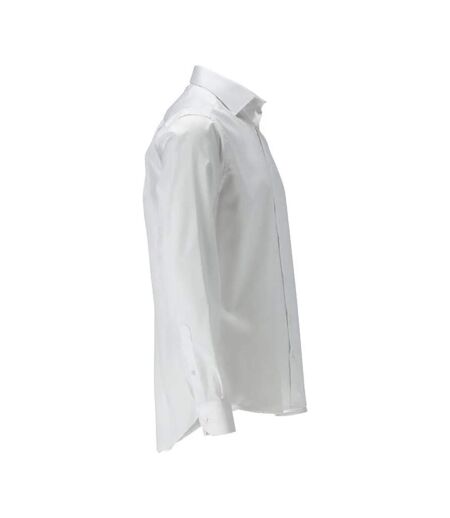 Mens Frontline Poplin Modern Shirt White Mascot