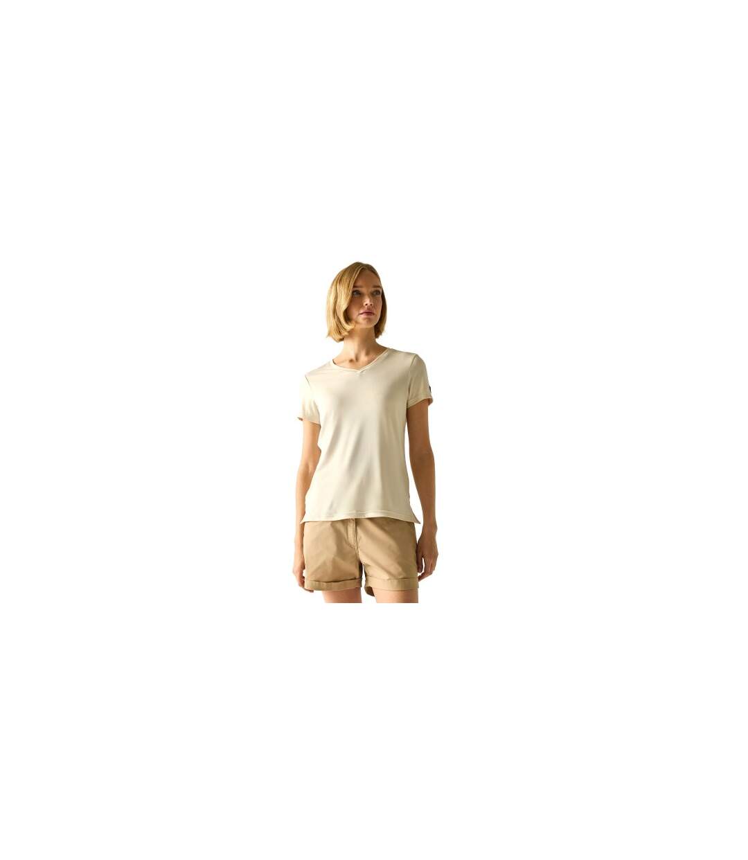 T-shirt Elkie Femme Vanille Clair Regatta-1
