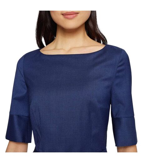 Robe Dirusila Femme Bleu Boss