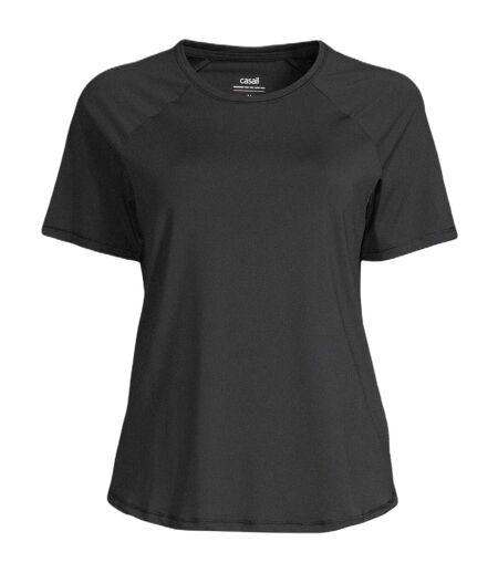 Womens/ladies Essential Performance Gym Top Black Casall