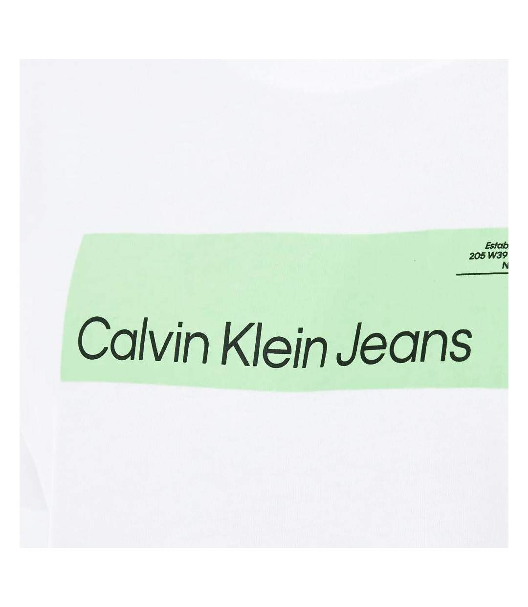 T-shirt Blanc Homme Calvin Klein Jeans Hyper Real - L