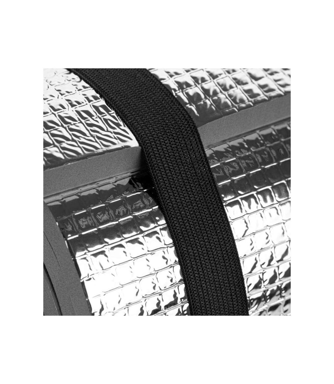 Tapis De Couchage Hibernation 180 Cm X 50 Cm Noir Gris Argenté Spokey-4