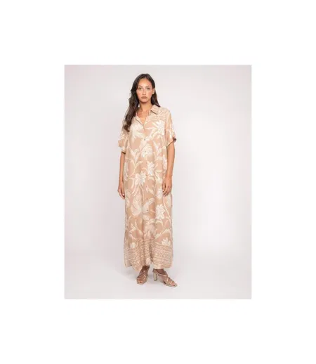 Robe chemise longue motifs ILIAGO - Dona X Lisa